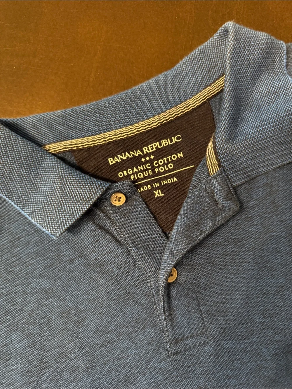 Banana Republic Men's Heather Royal Blue Polo